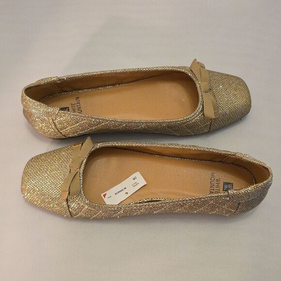 BRAND NEW WHITE MOUNTAIN BONNIE WOMEN'S QUILTED BOWNOT FLAT - Picture 6 of 16
